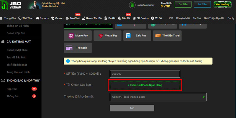 nhap so tien can nap roi bam them tai khoan ngan hang 4
